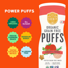 Serenity Kids puffs texture closeup show dissolvable snack for early eaters