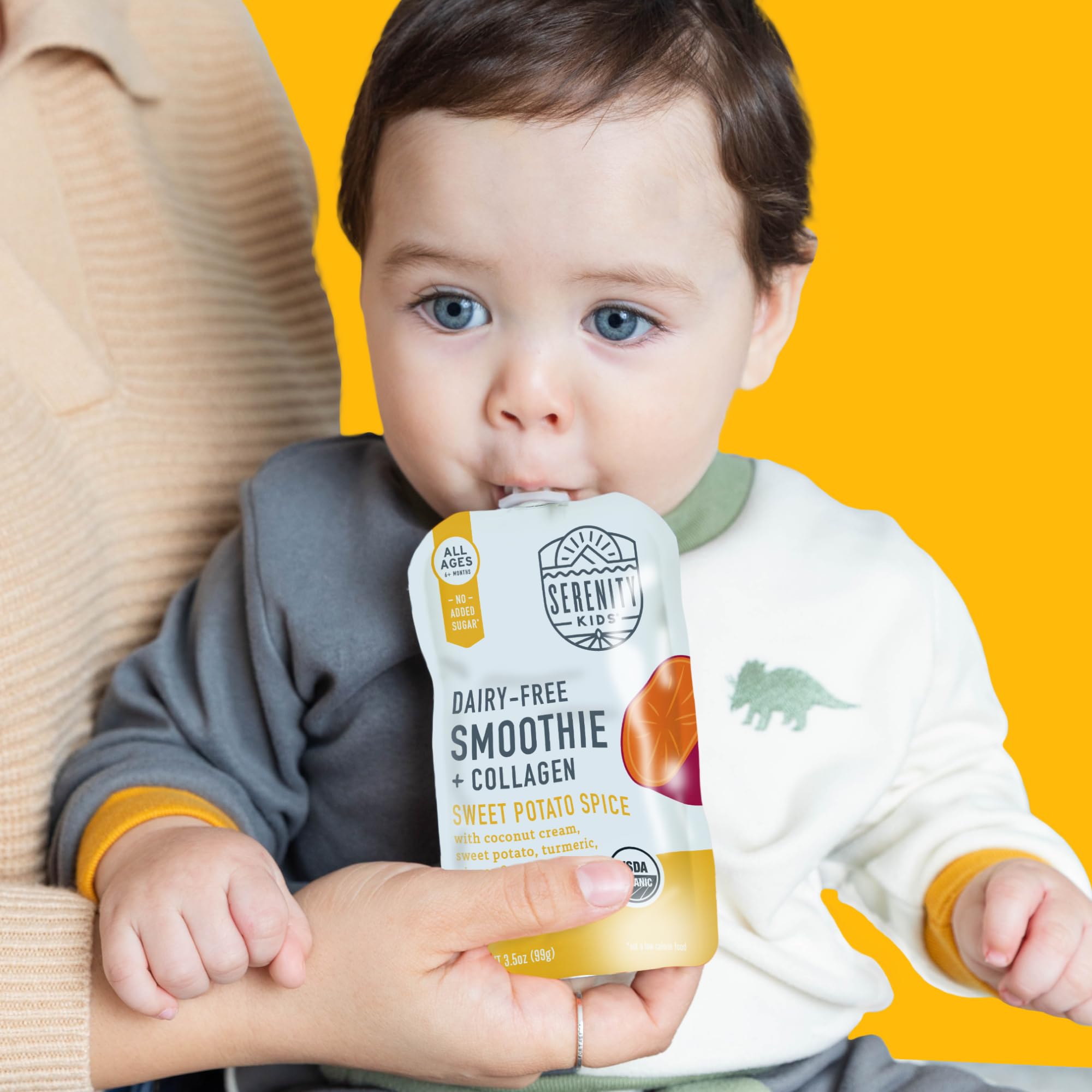 Serenity Kids TerraCycle packaging promotes eco-friendly snack choices.