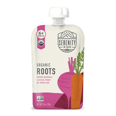 Serenity Kids veggie puree 12-pack for convenient on-the-go baby snacks.