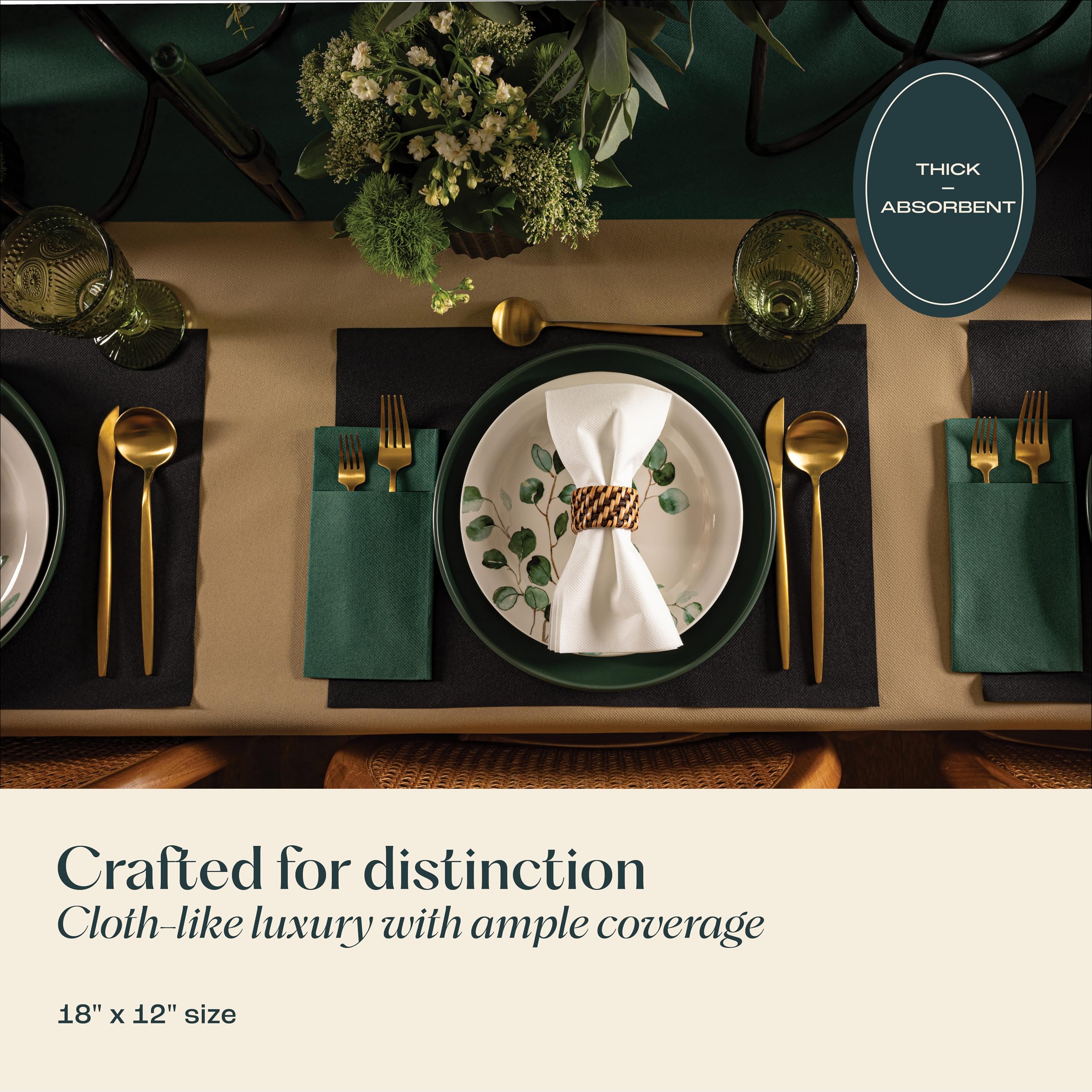 Servietto placemats color assortment enhances themed events and vibrant table designs
