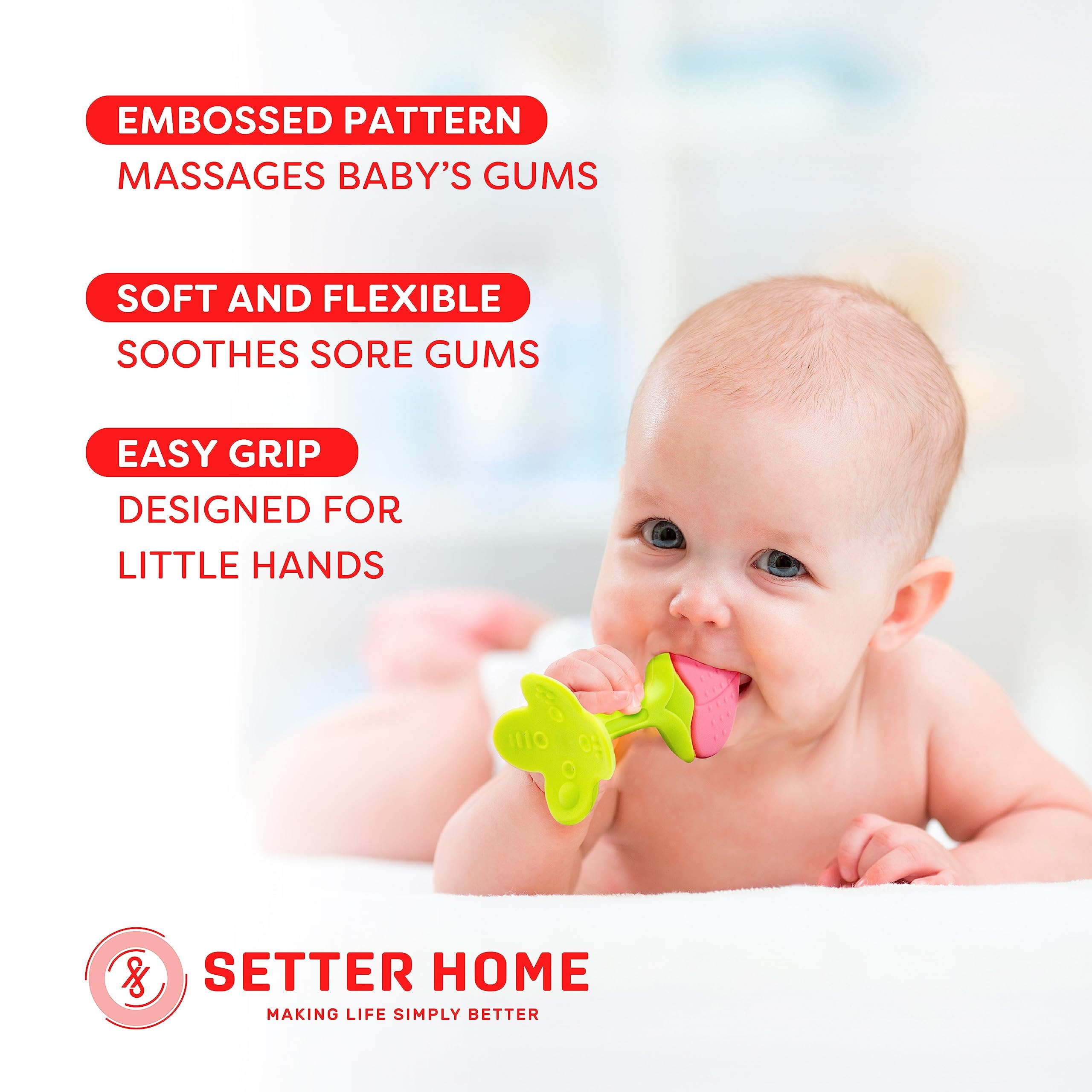Setter Home teething toys dishwasher-safe for easy cleaning