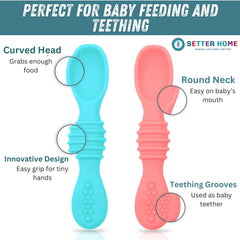 Setter Home BPA-free silicone spoons dishwasher safe—simplifies cleanup after meals