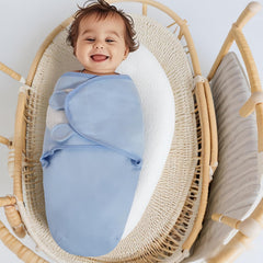SEVDO adjustable-fit closeup demonstrating womb-like embrace for secure swaddling