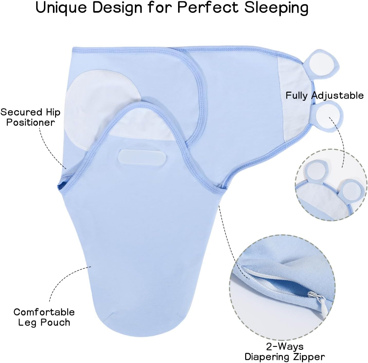 SEVDO organic cotton fabric texture shown for year-round use and gentle skin contact