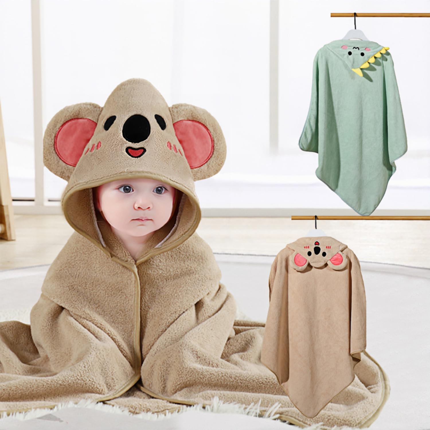 SEVDO cozy towel supports post-bath snuggles and calm moments.