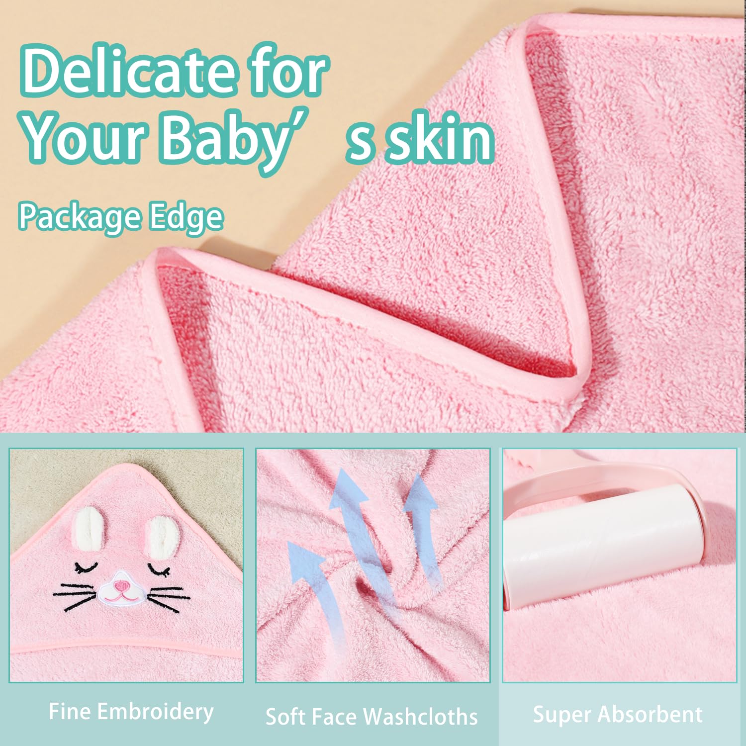 SEVDO baby towel after bath scene shows quick-drying wrap for dry skin