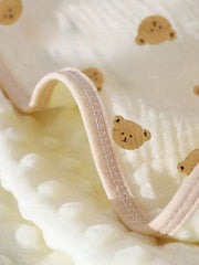 SEVDO Crib security blanket in vibrant print supports comforting crib time.