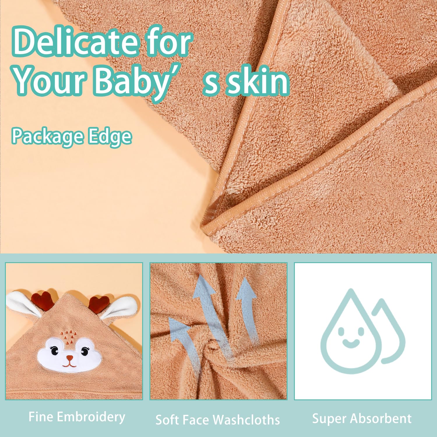 SEVDO Toddler bath time setup shows 31x31 towel in use for infants to toddlers.