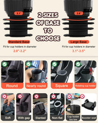 SEVEN SPARTA car seat tray rotatable design eases seating and access during travel.