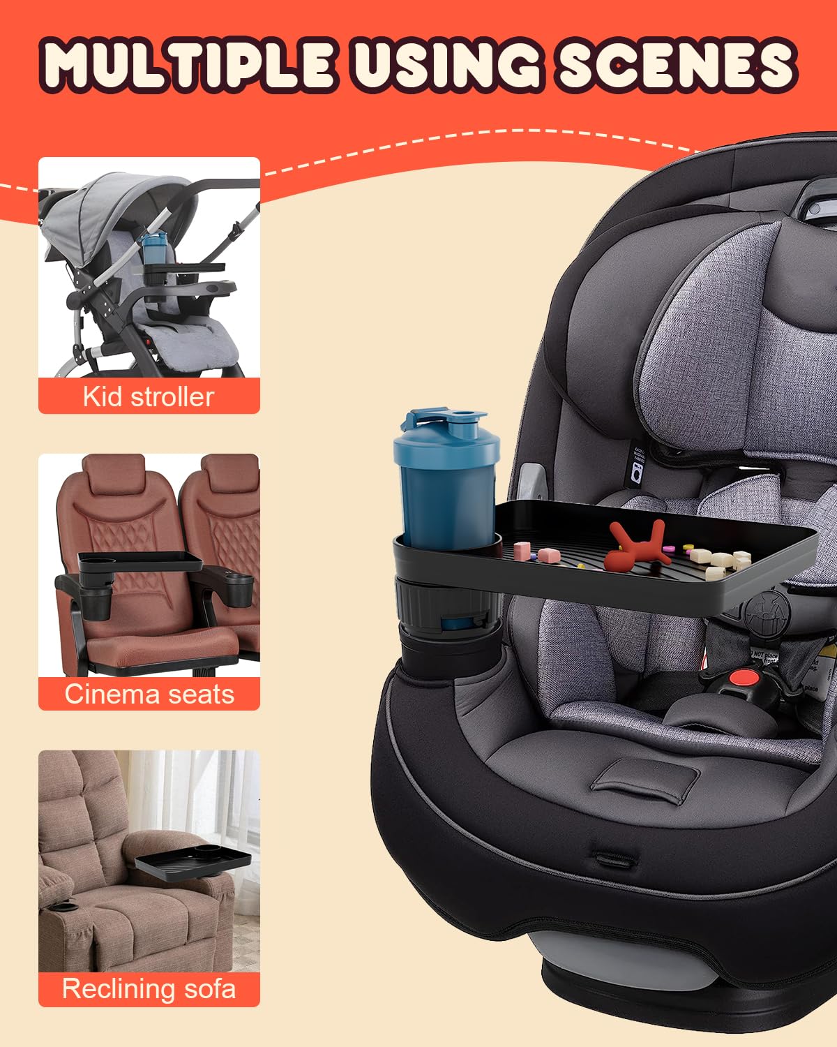 SEVEN SPARTA two-base sizes ensure broad compatibility with seats and strollers.