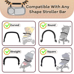 SEVEN SPARTA snack tray removable lid protects dust during travel