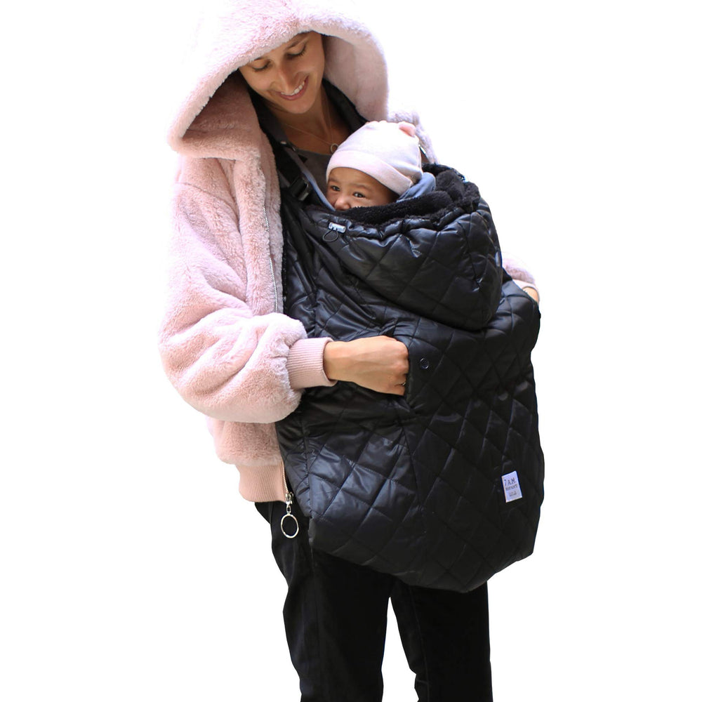  sevenam-enfant K-Poncho with plush lining keeps baby cozy during winter strolls