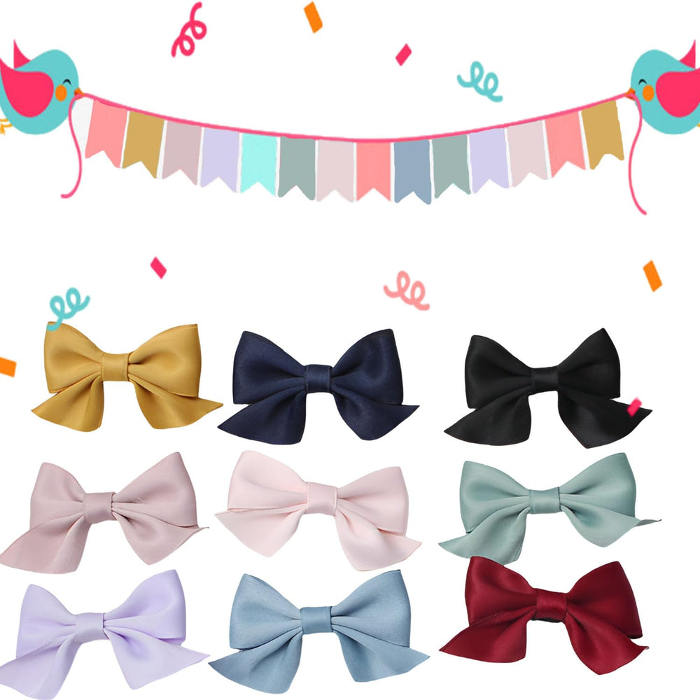 Sevenhead light green bow hair clip on baby girl adds cute everyday style.