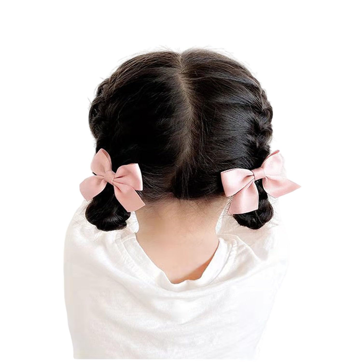 Sevenhead light green bow hair clip ribbon accent supports quick styling.