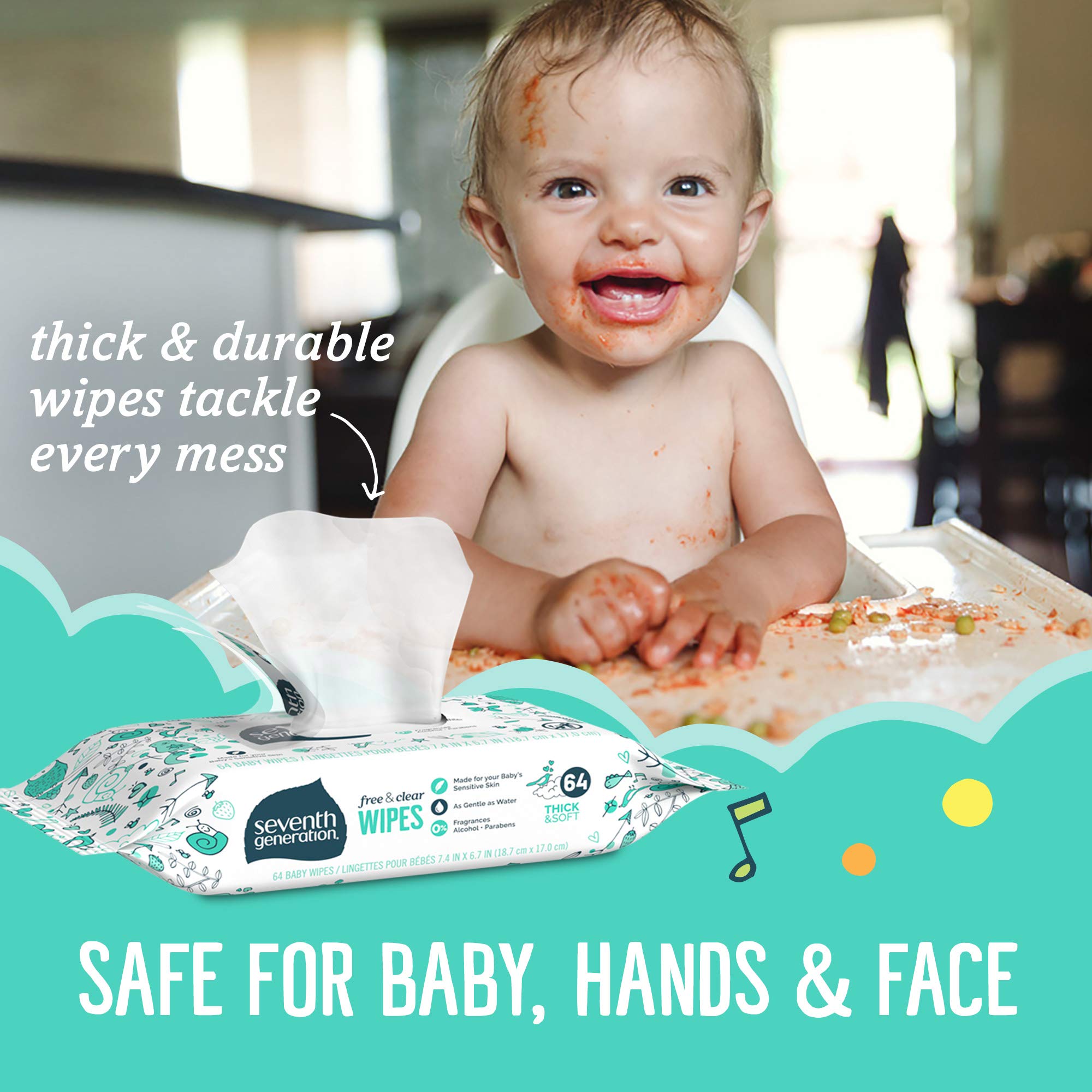 Seventh Generation tape-seal design supports easy refill for dispensers.