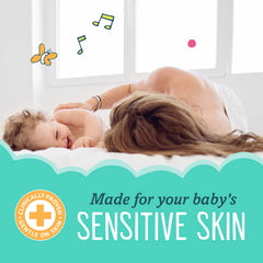 Seventh Generation Baby Wipes unscented used on baby face for gentle cleansing