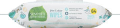Seventh Generation Baby Wipes unscented flip-top lid demonstrates easy moisture control