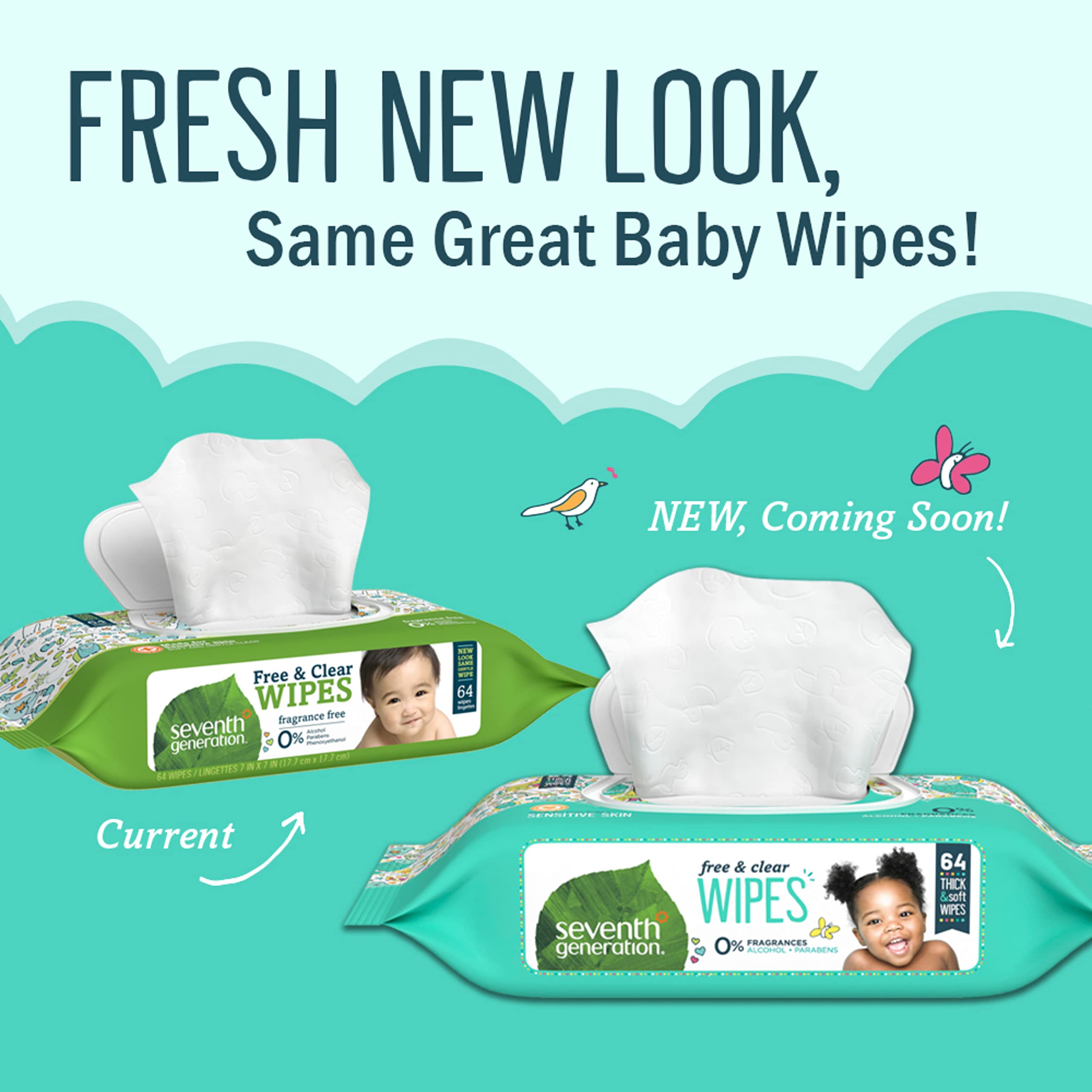 Seventh Generation snap-seal lid preserves moisture for on-the-go use