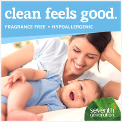 Seventh Generation Free & Clear wipes gentle on hands and face