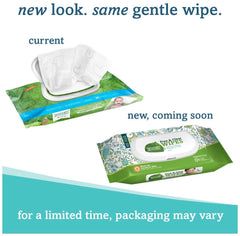 Seventh Generation Free Clear wipes texture close-up, thick and soft for quick cleanups.