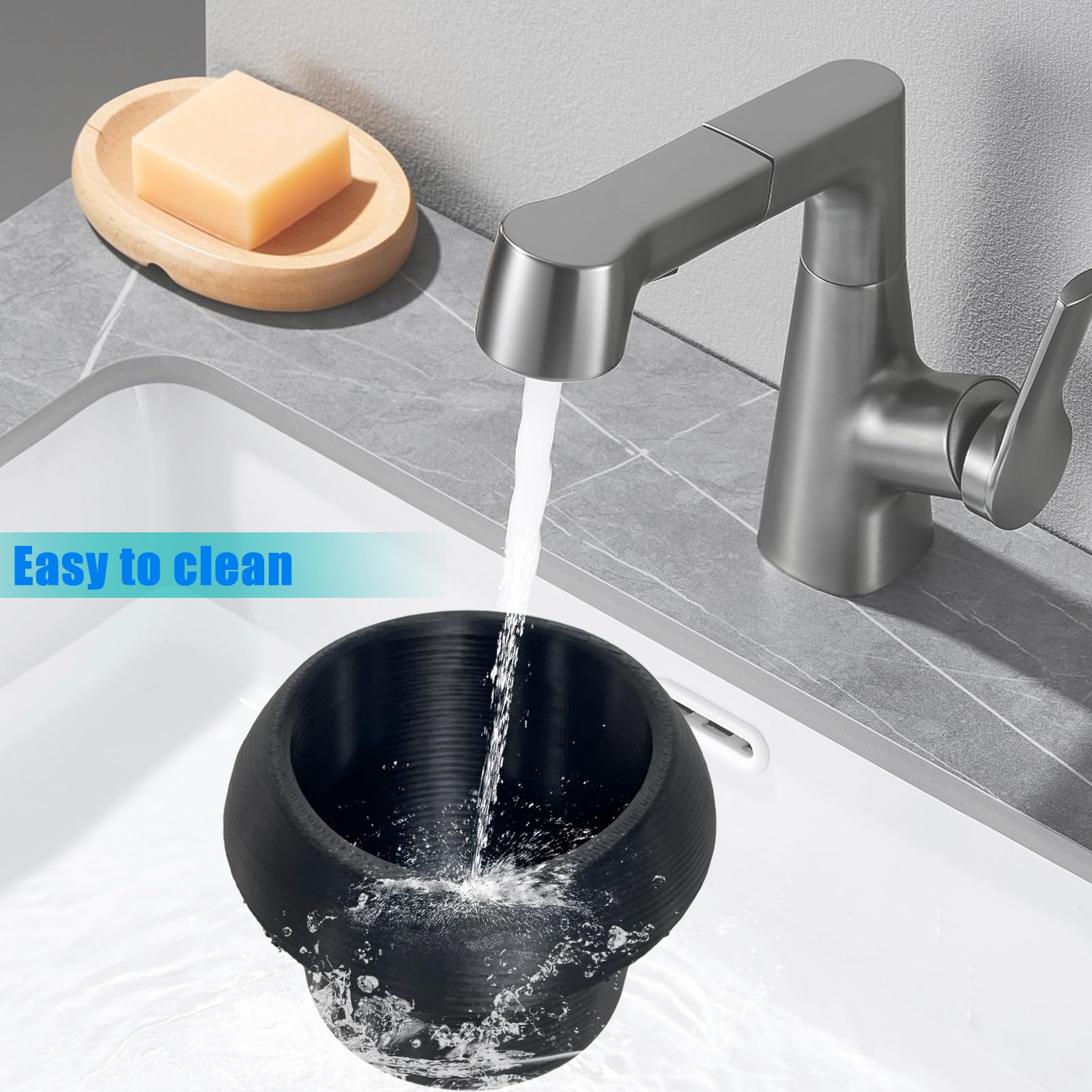 Sevomie black cup holder closeup showing compatibility