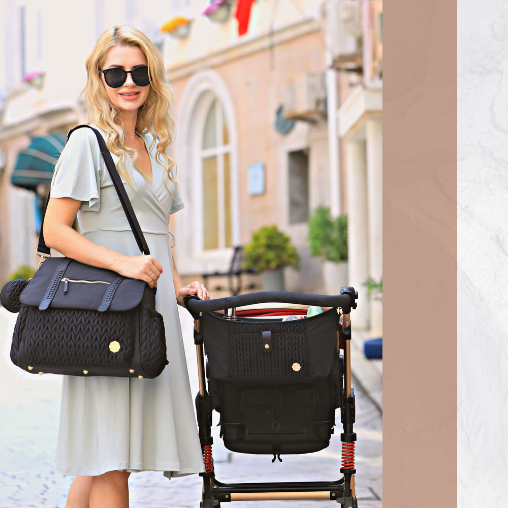 SEWBOO universal stroller organizer dimensions 11.5 x 3.7 x 6.9 inches