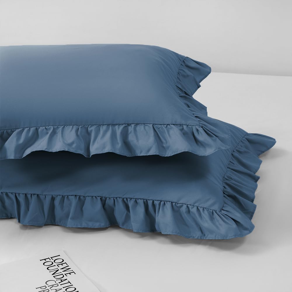 Sewdudely toddler pillow case ruffle edge closeup emphasizing gentle decor