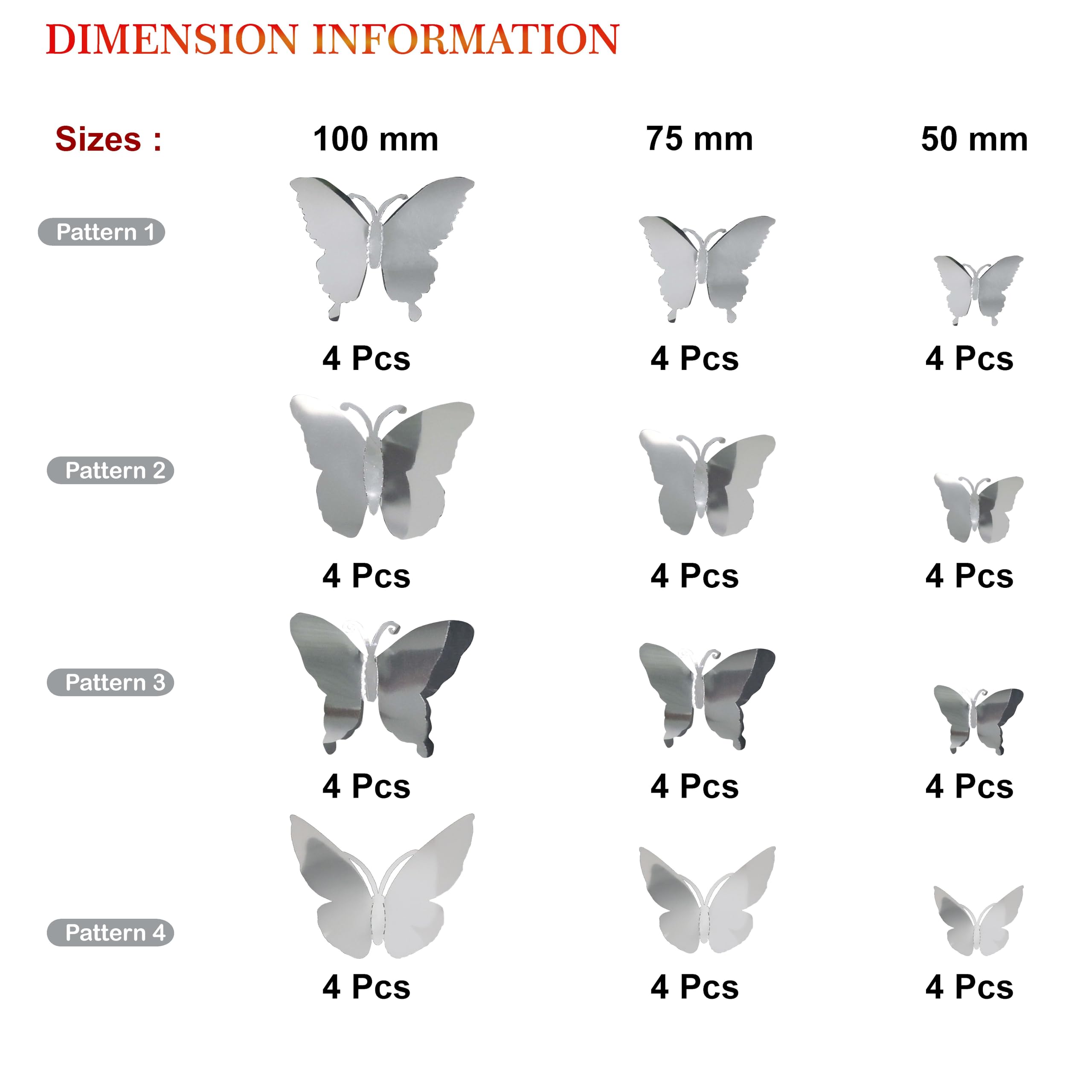 Seyal butterfly wall decor silver set brightens classrooms and photo backdrops.