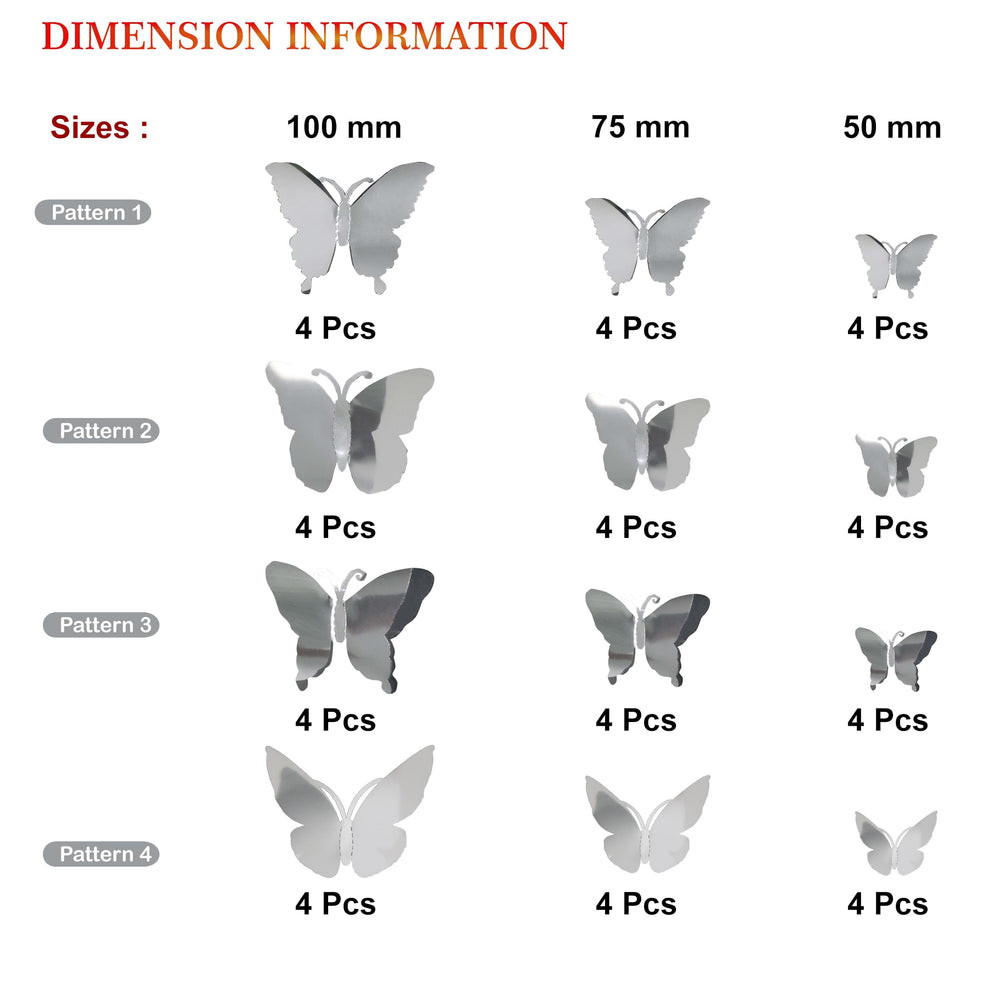 Seyal butterfly wall decor silver set brightens classrooms and photo backdrops.