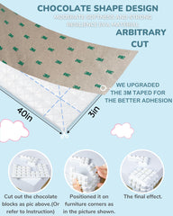 Seyossbe corner guards with upgraded 3M tape adhere firmly to smooth surfaces.