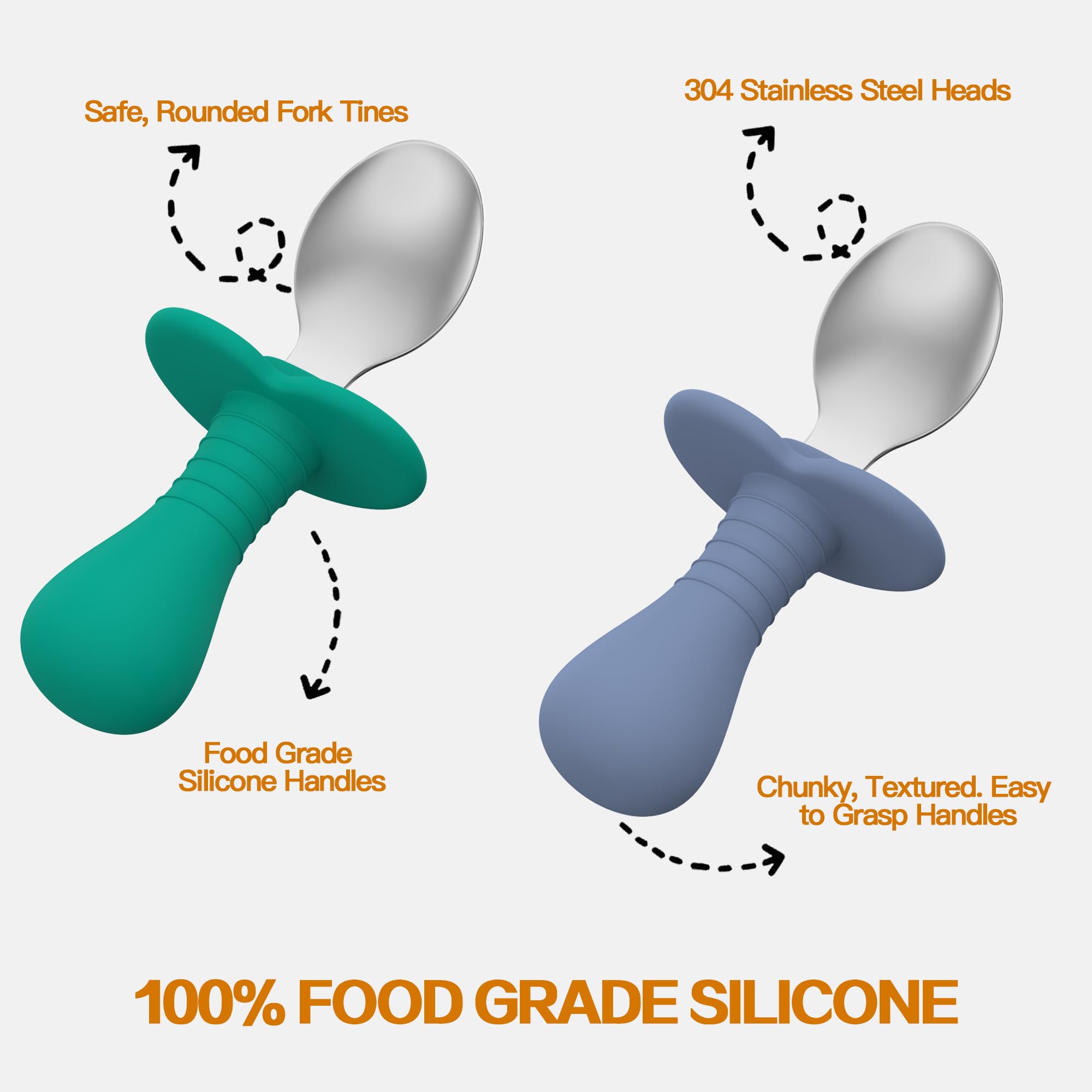 SFCCMM bendable spoons show flexible handles that adapt to growing feeding stages.
