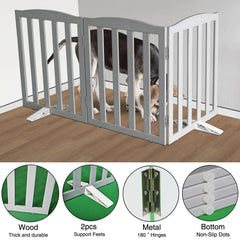 Sturdy stainless steel hinges secure SFJC gate panels for lasting flexibility.