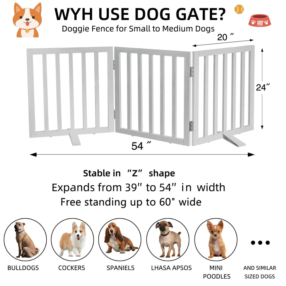 SFJC dog gate white finish blends with decor while keeping pets safely contained