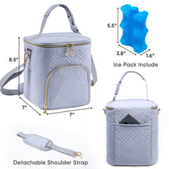 SFYBYHEART bottle bag with stroller buckle for hands-free transport.