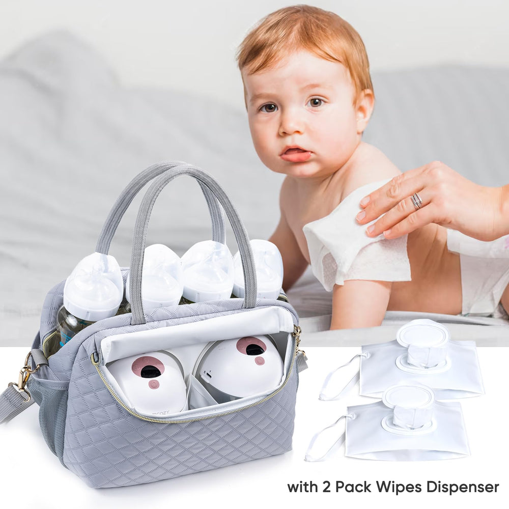 SFYBYHEART bag dimensions demonstrate compact travel-friendly size