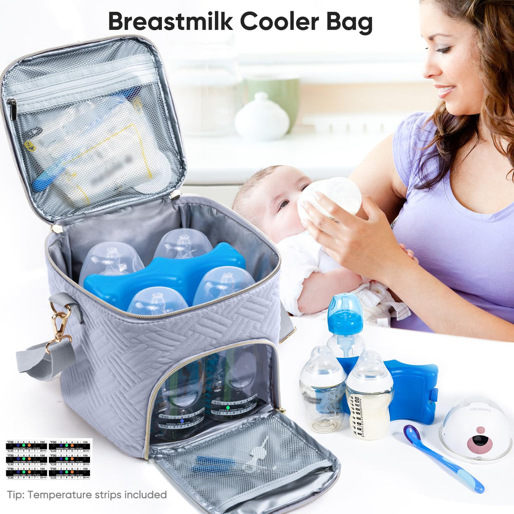 SFYBYHEART see-through design helps quick bottle checks at daycare.