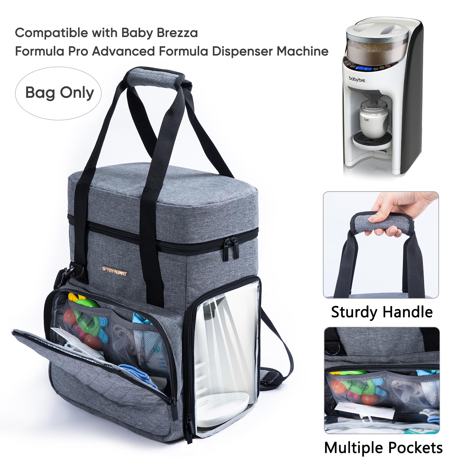 SFYBYHEART carrying case water level window lets you check levels at a glance.
