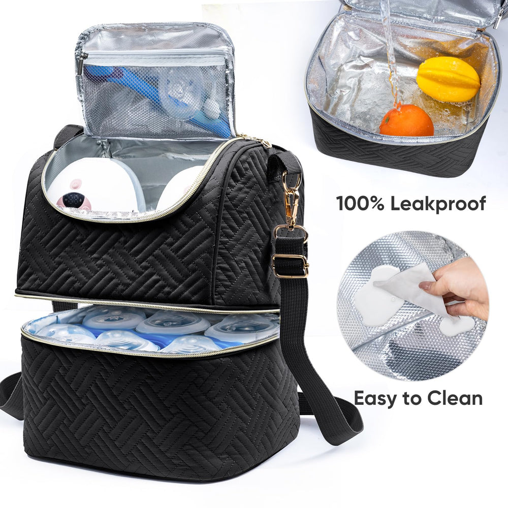 SFYBYHEART leakproof lining and wipeable interior simplify daily cleanup.