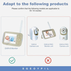 SGEOYPIL original white AC adapter for the DXR-8 charger ensures authentic compatibility.