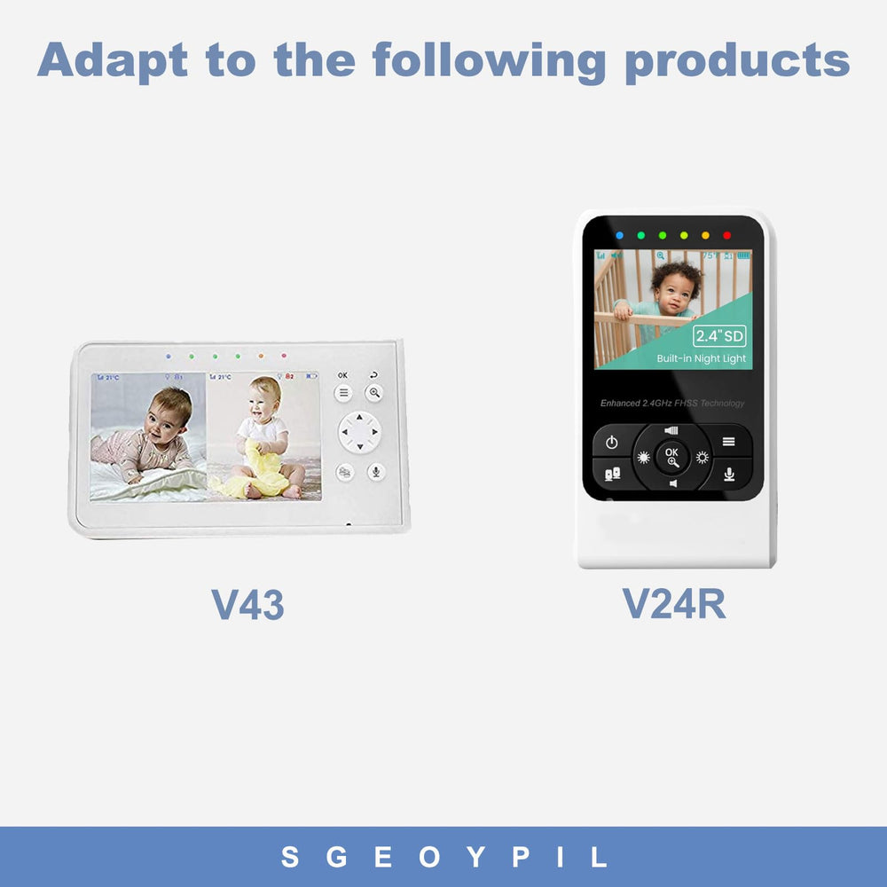 SGEOYPIL round charger adapter for Babysense V43 with stable power