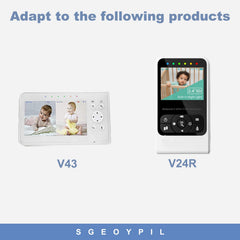 SGEOYPIL round charger adapter for Babysense V43 with stable power