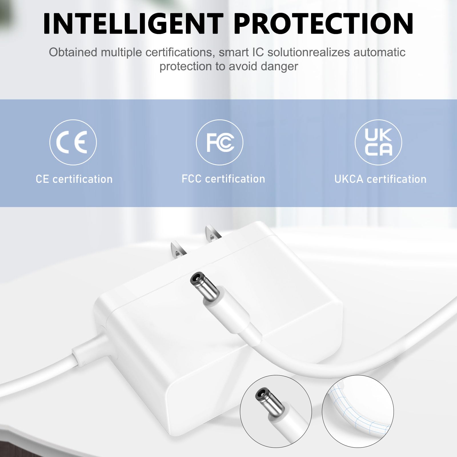 SGEOYPIL 5V charger includes overheat and short circuit protection.