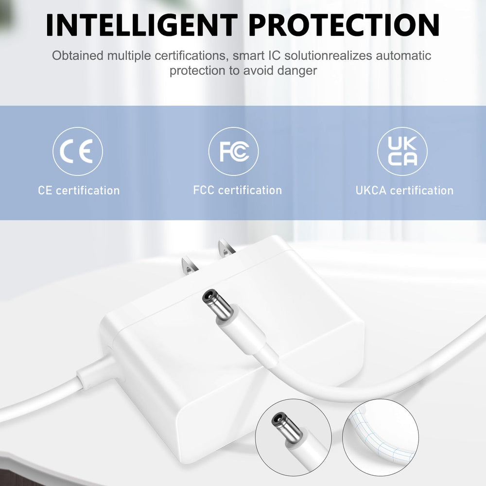 SGEOYPIL 5V charger includes overheat and short circuit protection.