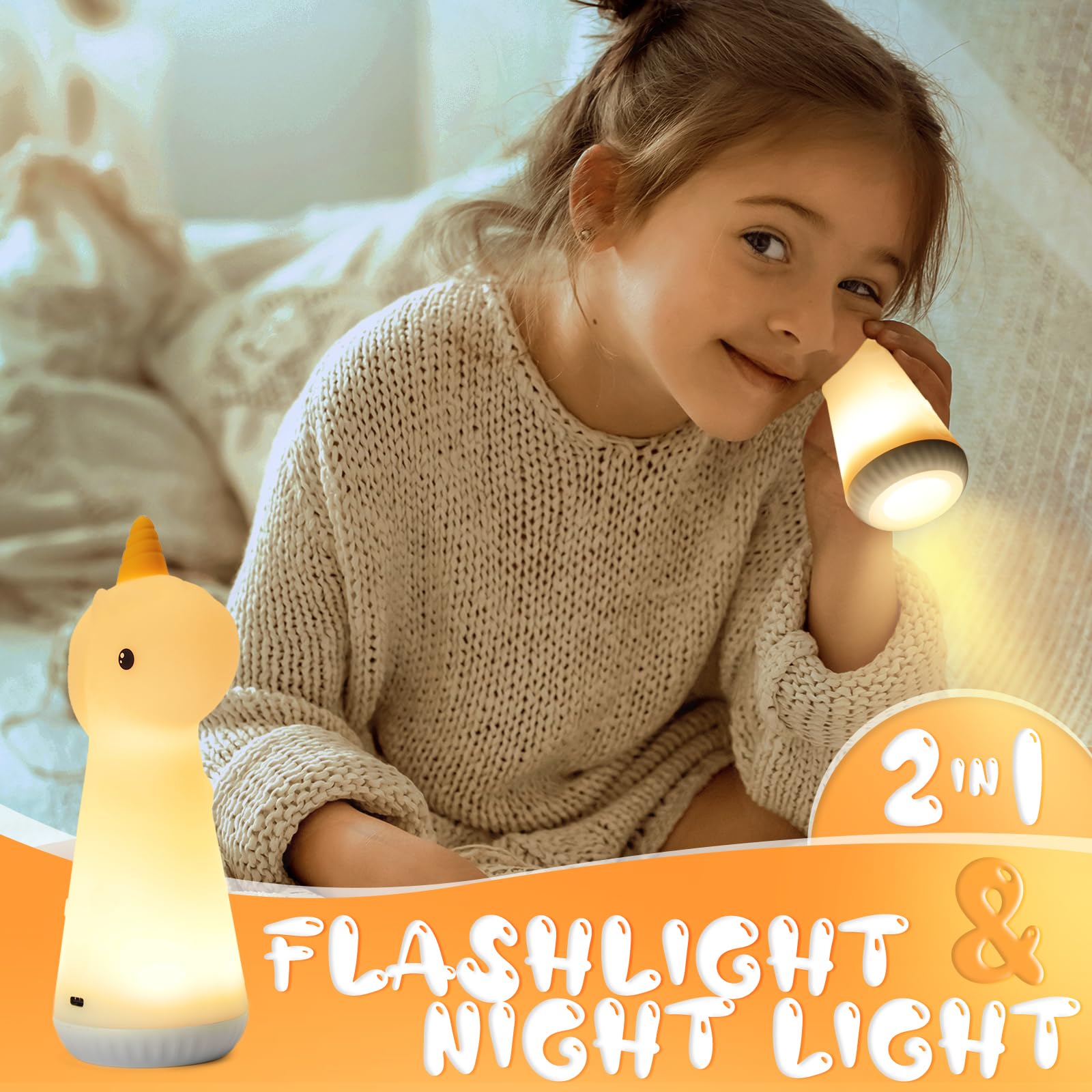 ShaArkMango warm light with 3 levels creates a cozy nursery ambiance for bedtime