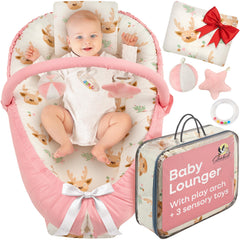 Shakid lounger pink thicker foam for cozy support