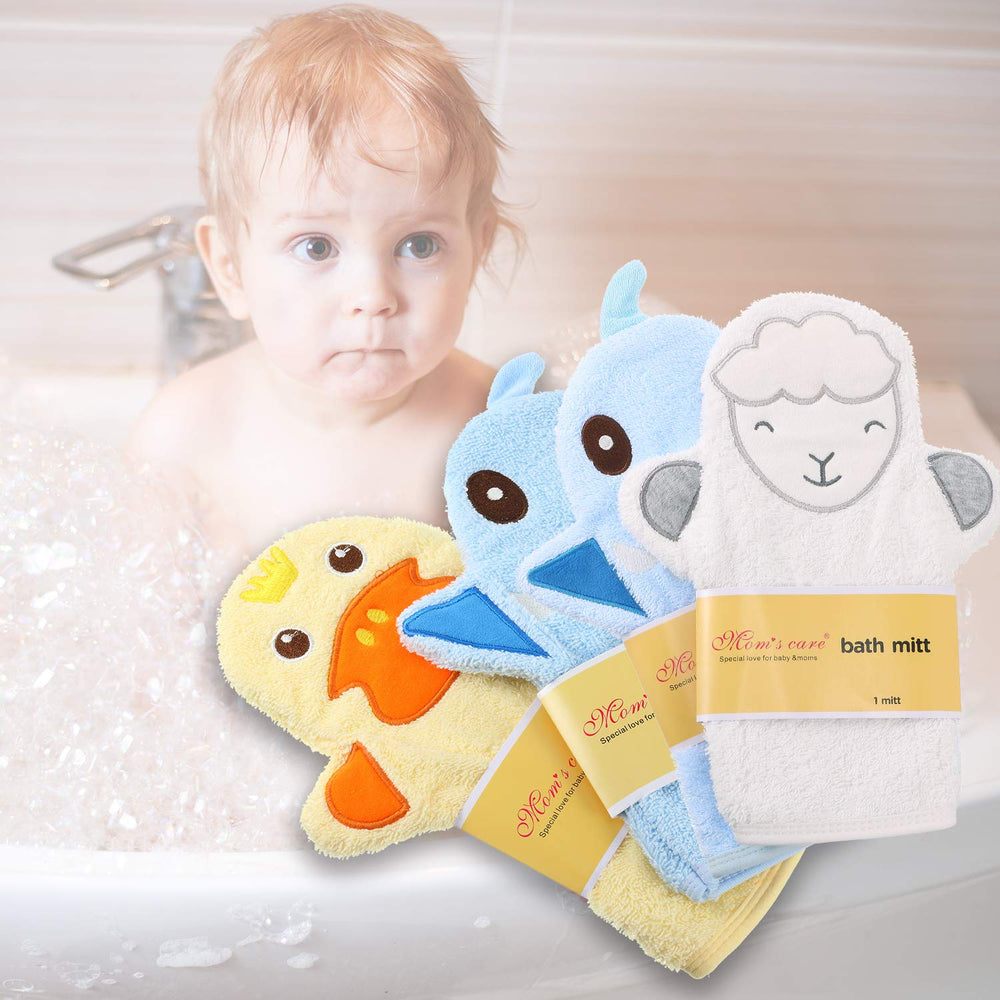 Shappy baby bath mitt soft plush texture close-up shows durable material for reuse