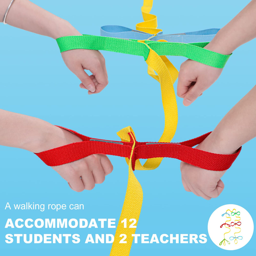 Shappy preschool rope measures 126 inches to accommodate a full classroom lineup.