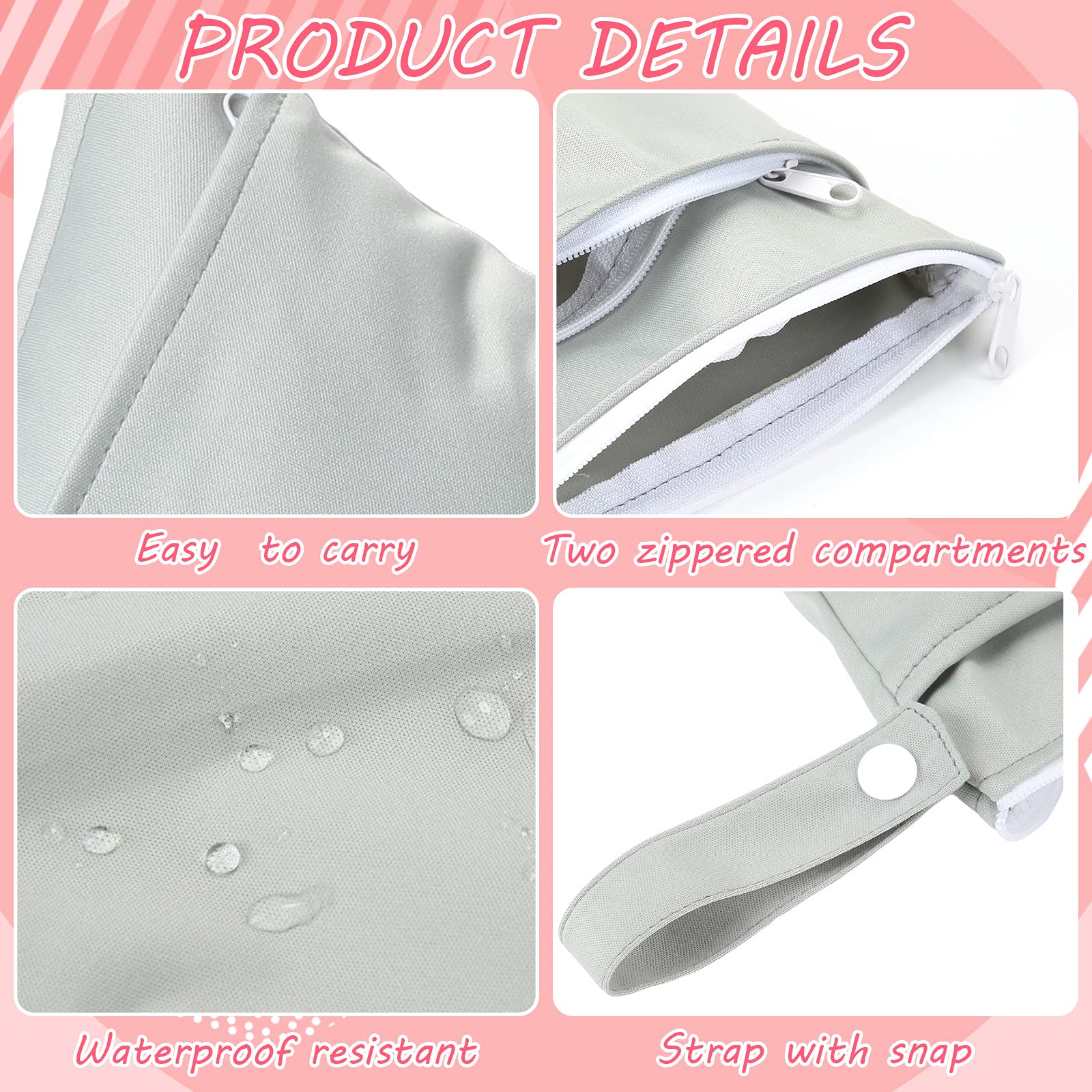 Shappy wet dry bag waterproof PUL membrane detail highlights stain resistance