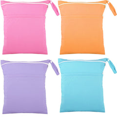 Shappy wet-dry bag blue closeup highlighting waterproof fabric for travel and diaper storage.