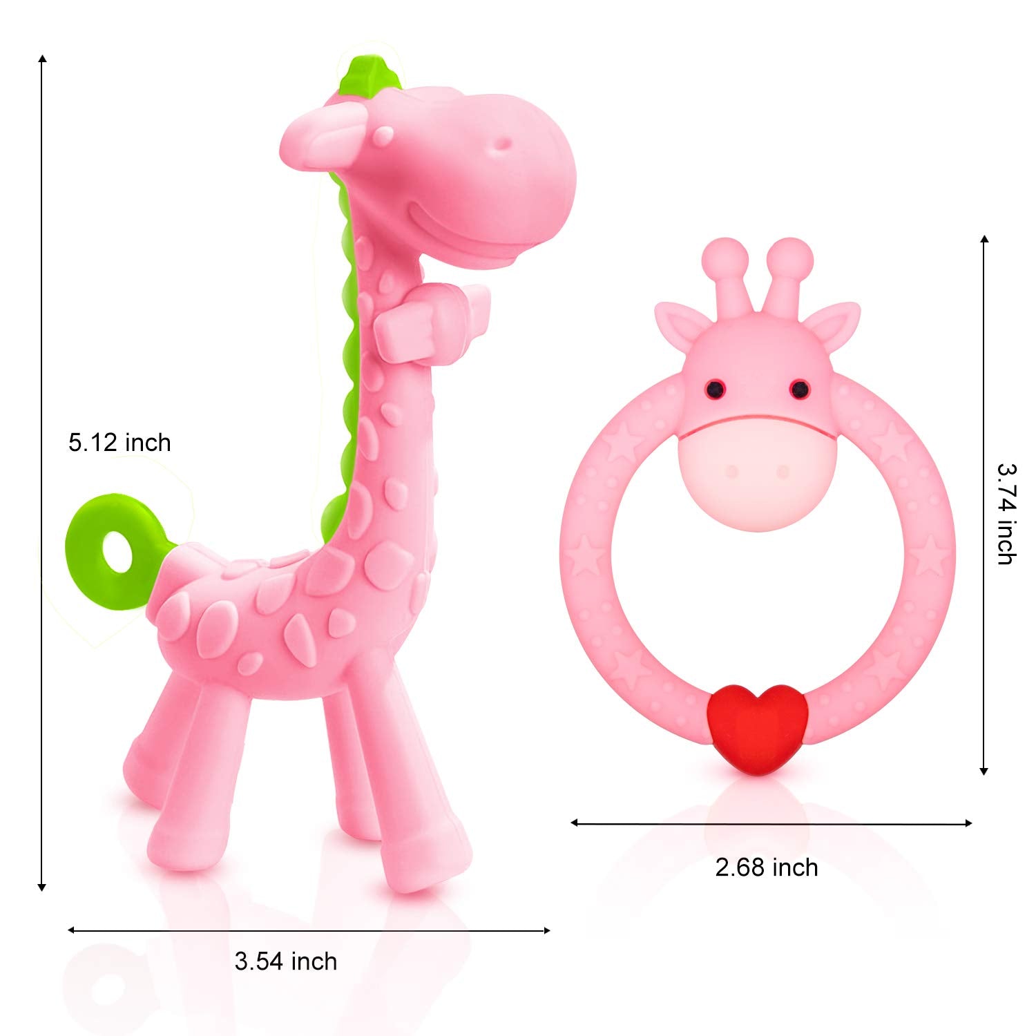 SHARE&CARE small teether, compact for easy carry in a diaper bag.